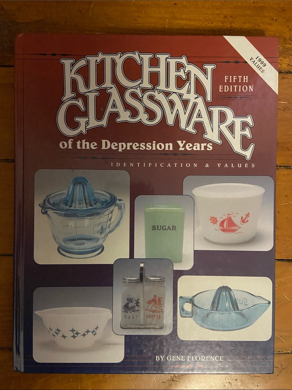 Kitchen Depression Glass Glassware book Uranium green milk blue pink Pyrex glass